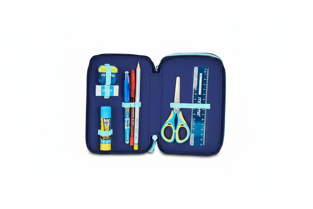 Astuccio 3 Zip Lilo & Stitch - Seven