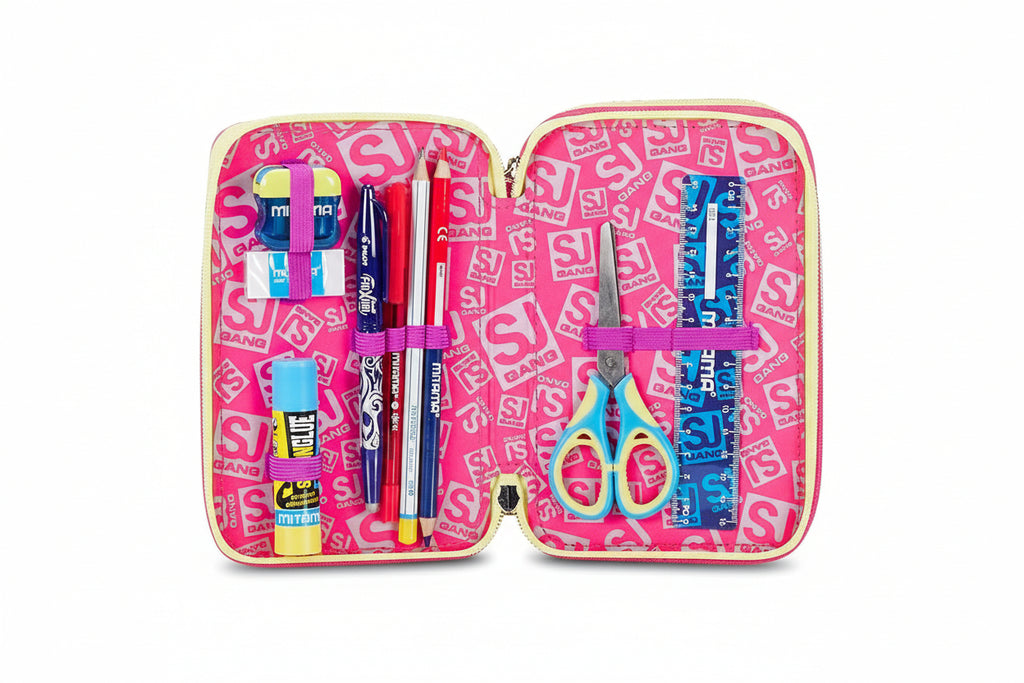 Astuccio Scuola 3 zip Unicornled SJ Seven