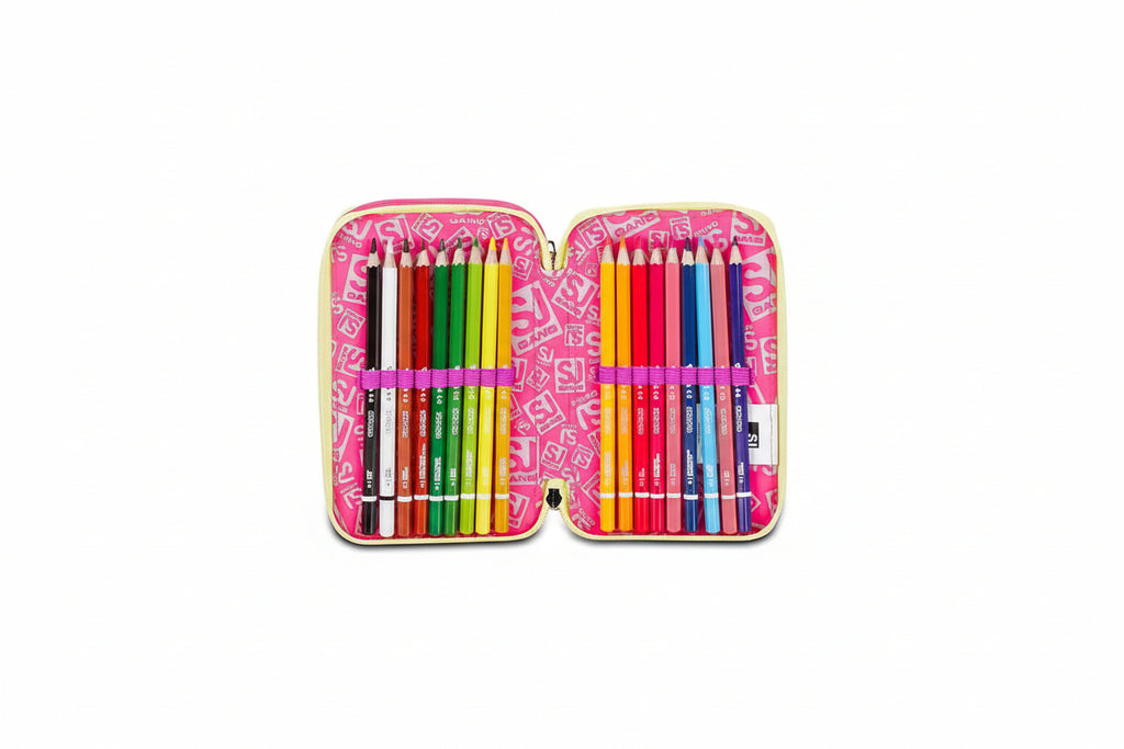 Astuccio Scuola 3 zip Unicornled SJ Seven