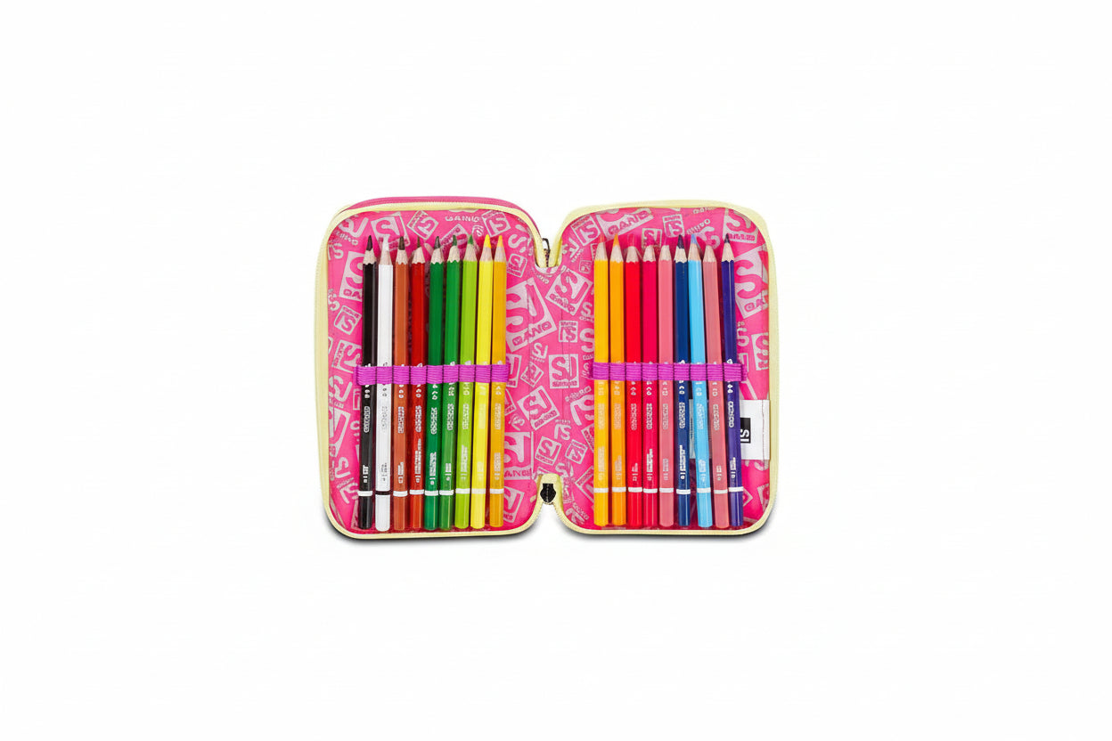Astuccio Scuola 3 zip Unicornled SJ Seven