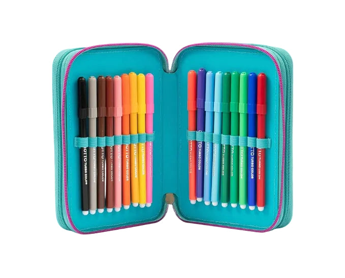 Astuccio 3 Zip Turtle Bloom - GoPop