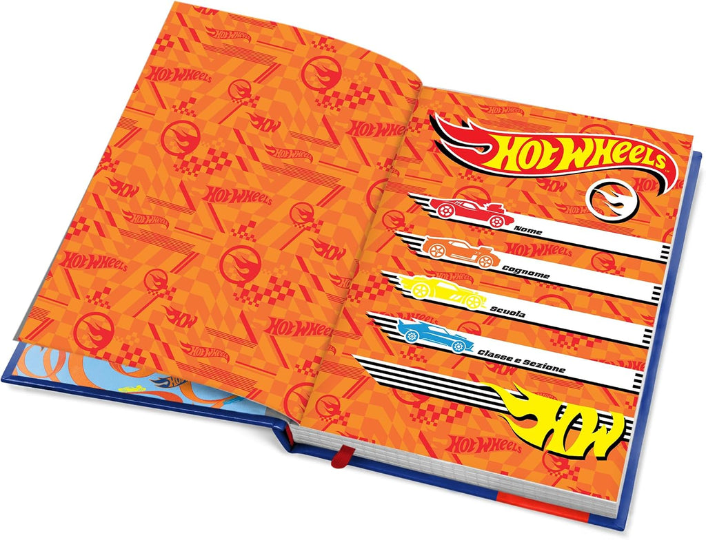 Giochi Preziosi-Hot Wheels Diario Scuola 10 Mesi Non Datato