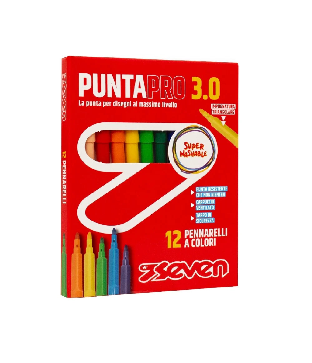 12 Pennarelli Seven® Punta Pro 3.0