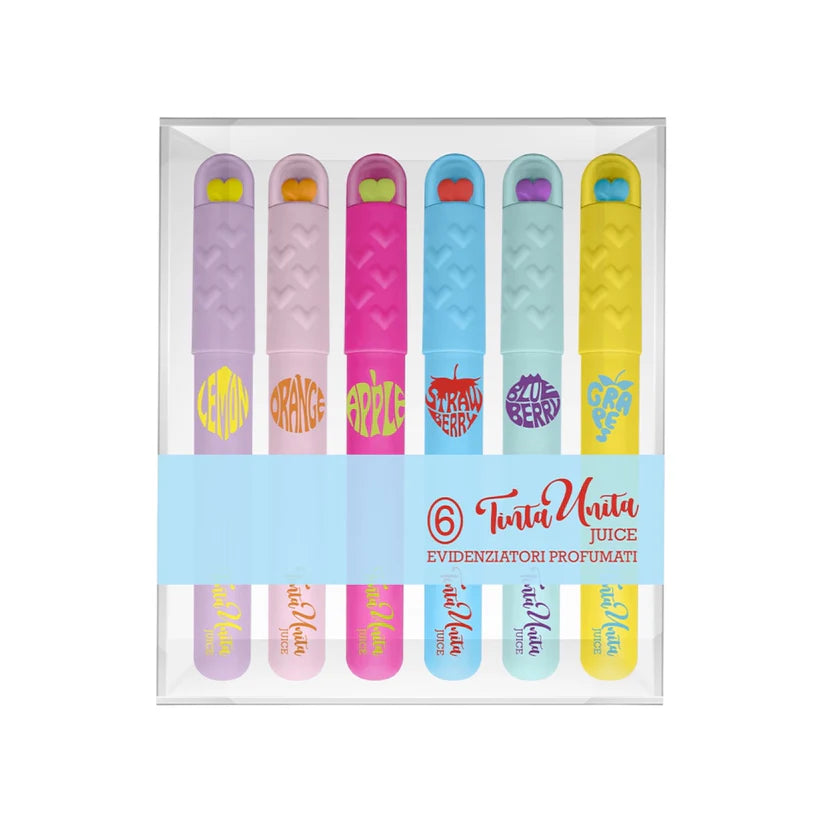 Set da 6 Evidenziatori Profumati - Tinta Unita Juice