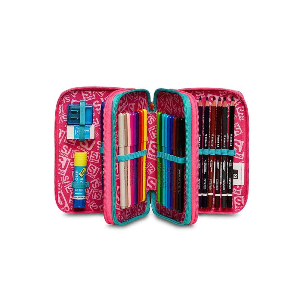 Astuccio 3 Zip Gleamled Girl SJ Gang Seven