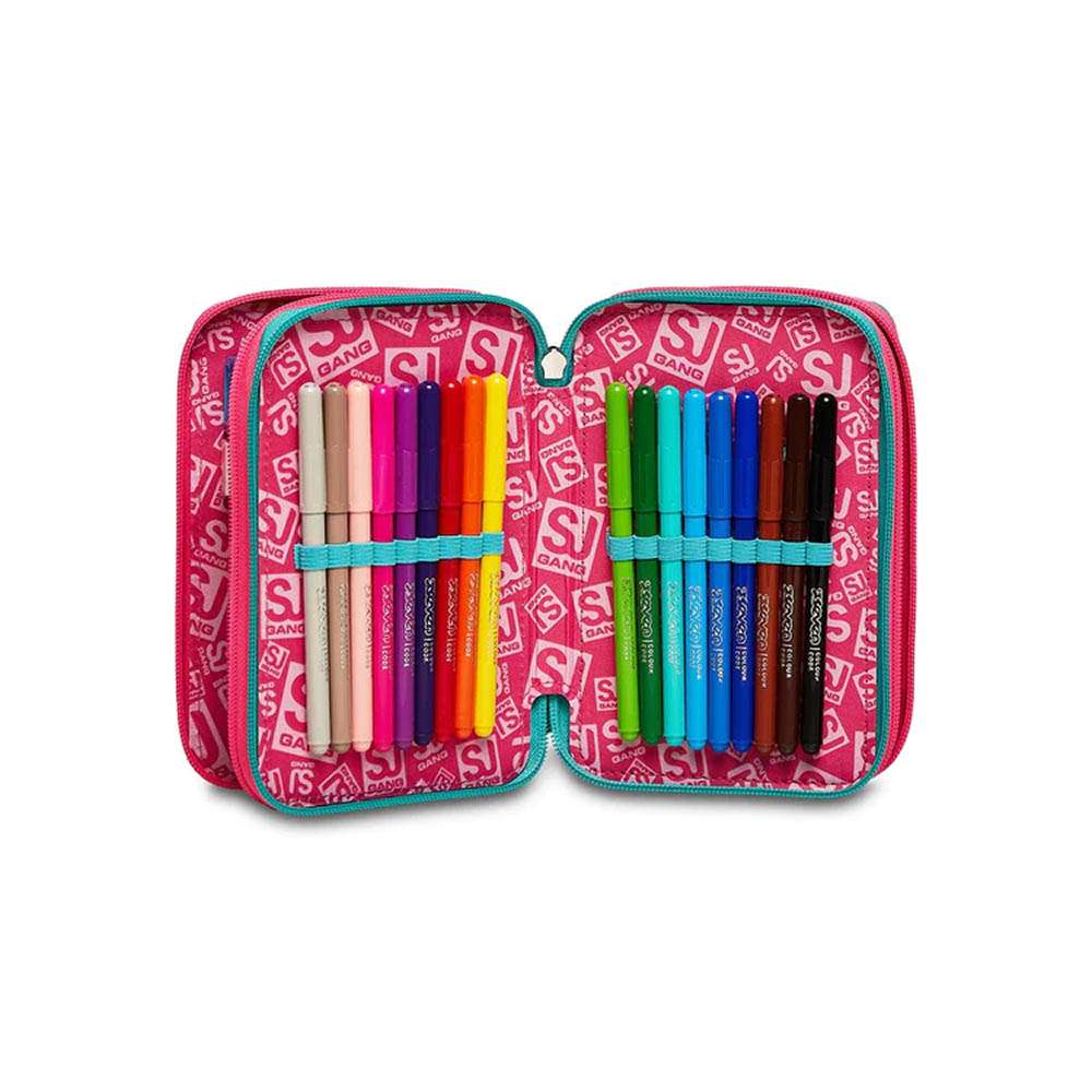 Astuccio 3 Zip Gleamled Girl SJ Gang Seven