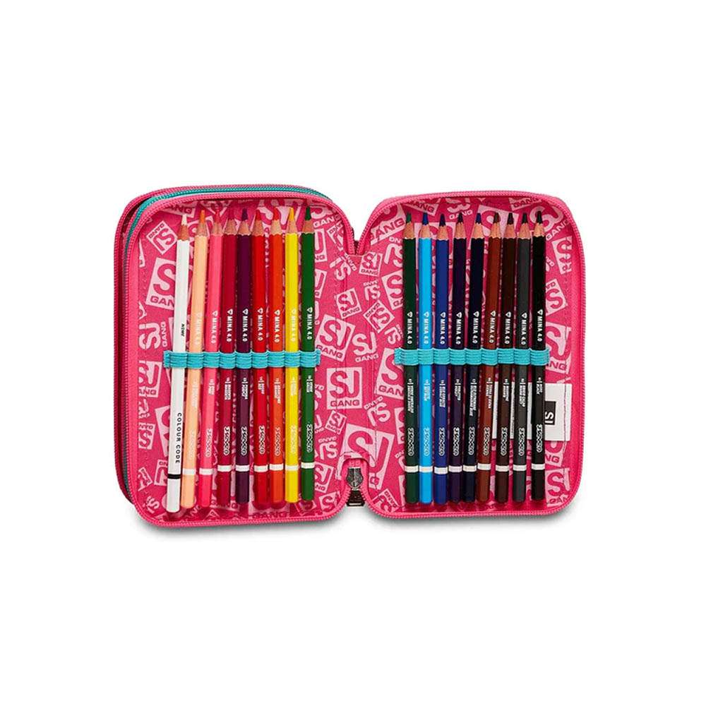 Astuccio 3 Zip Gleamled Girl SJ Gang Seven