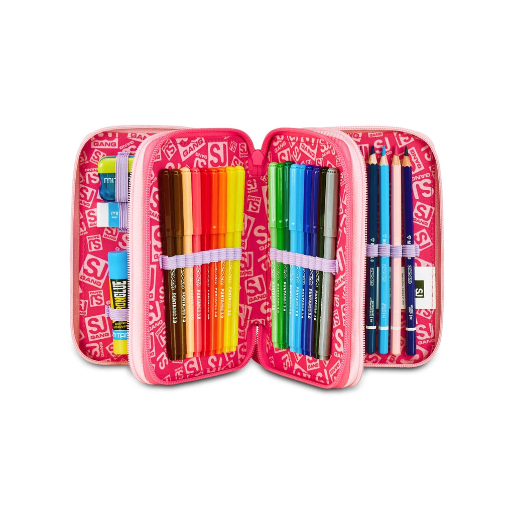 Astuccio SJ 3 ZIP - GATTINO - Cat and Air Girl  Seven