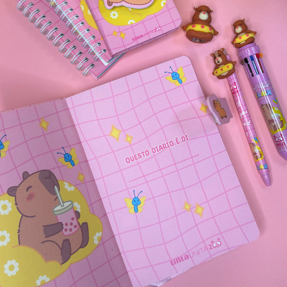 Notebook / Diario segreto Capybara - Tinta Unita
