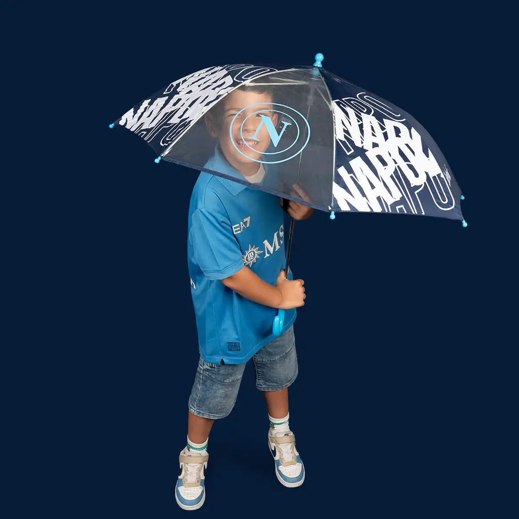 Ombrello per bambini SSC Napoli – Tessuto che cambia colore con la pioggia