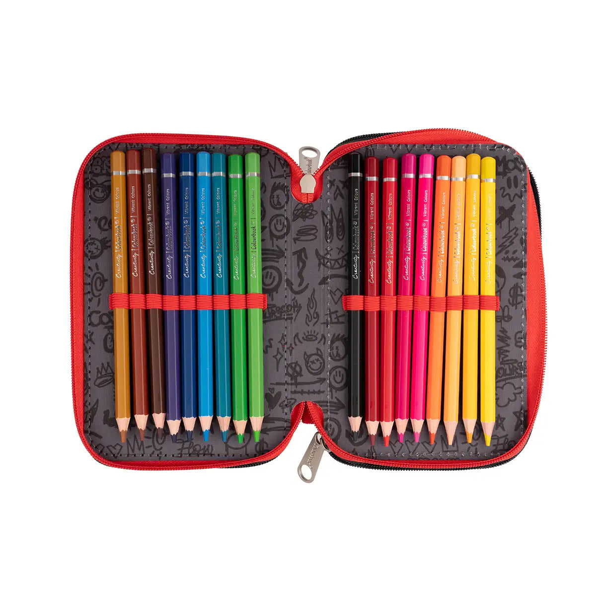 Astuccio 3 zip Urban Wave - Colourbook
