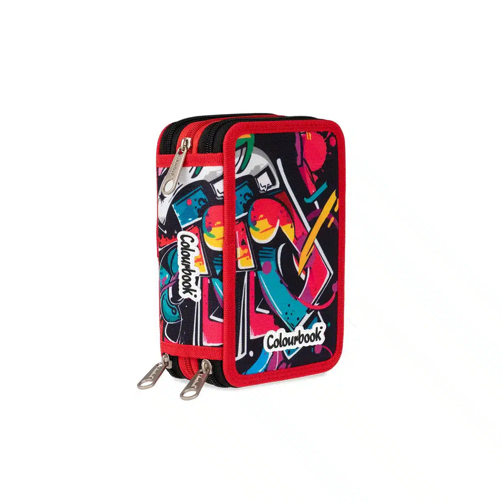 Astuccio 3 zip Urban Wave - Colourbook