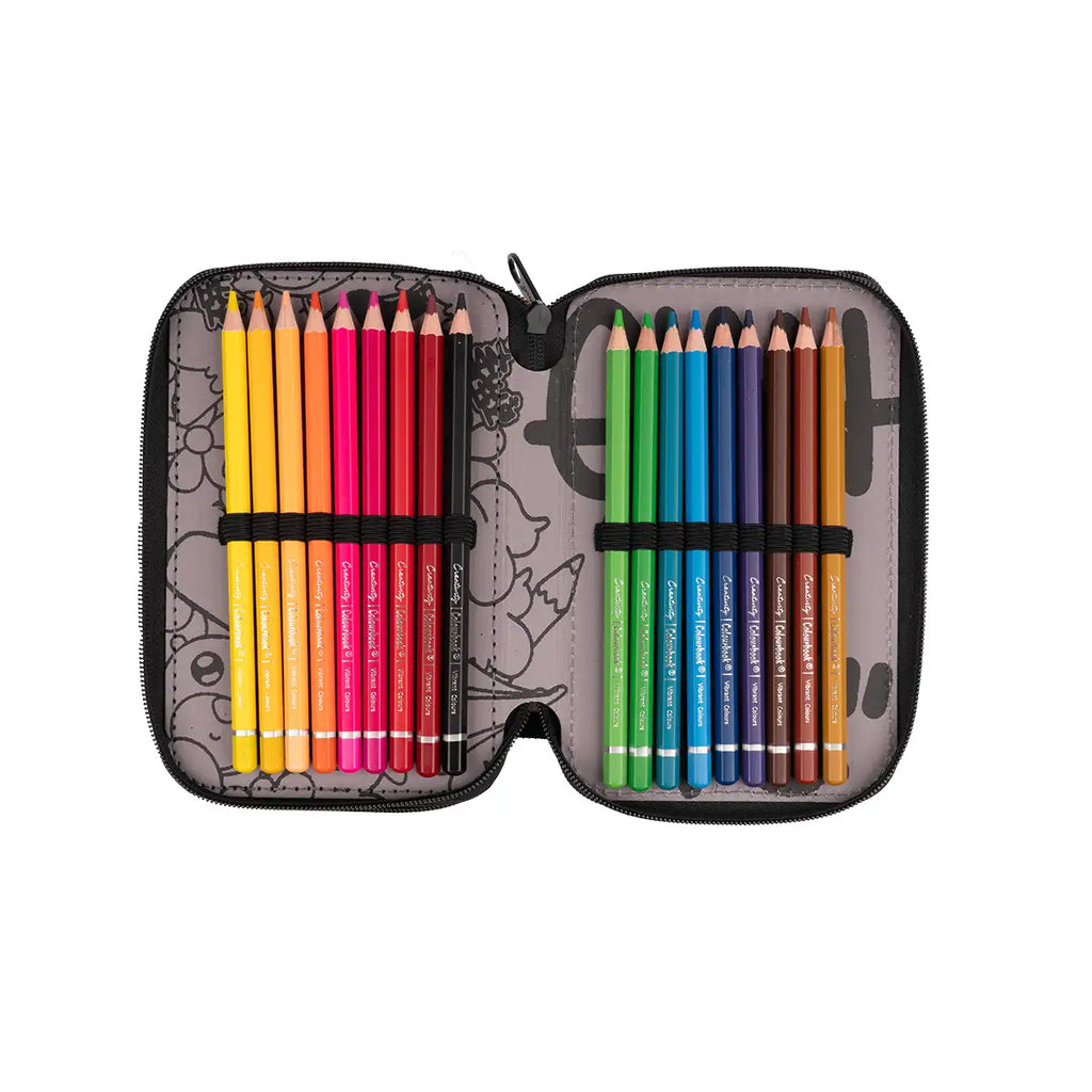 Astuccio 3 zip Gianpiero x Colourbook – Completo 44 pezzi