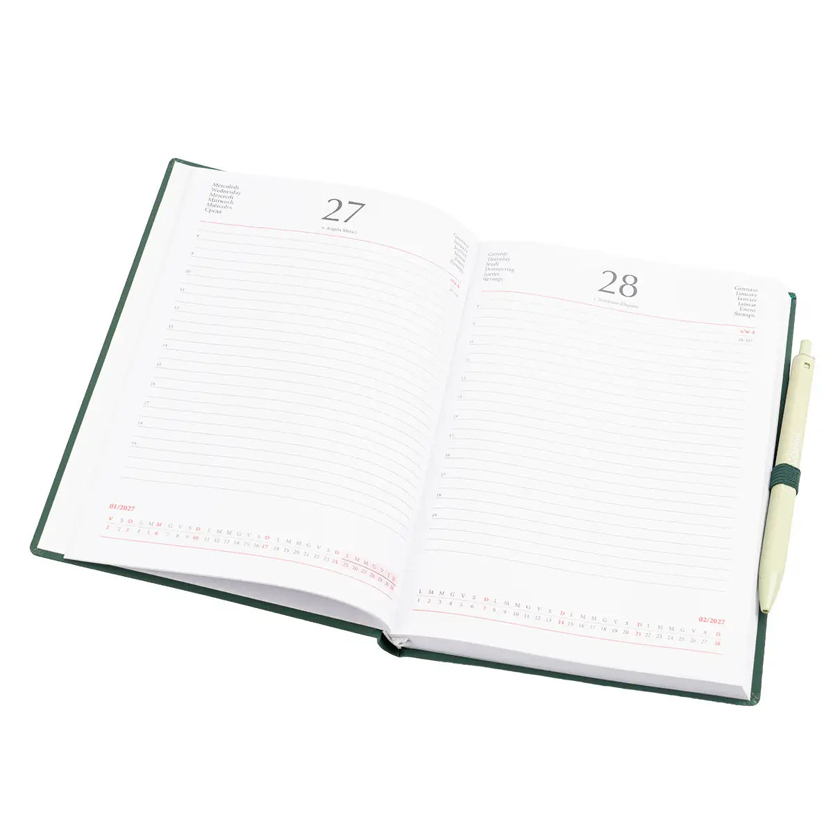 Agenda giornaliera 2027 15x21cm - Colourbook