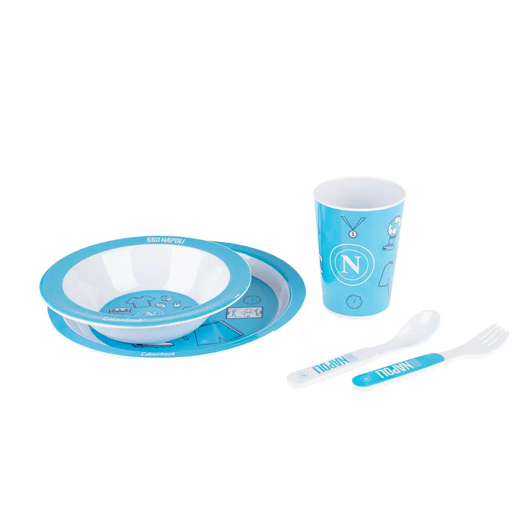 Set pappa per bambini SSC Napoli – Set completo da 5 pezzi - Colourbook