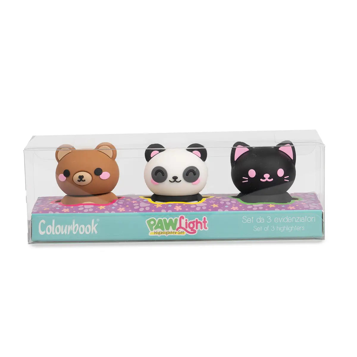 Set 3 evidenziatori PAW Light – Colourbook
