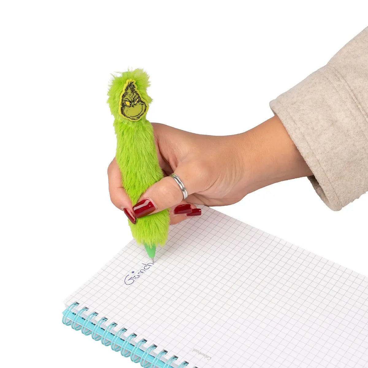 Penna a scatto in Peluche The Grinch – Inchiostro Blu