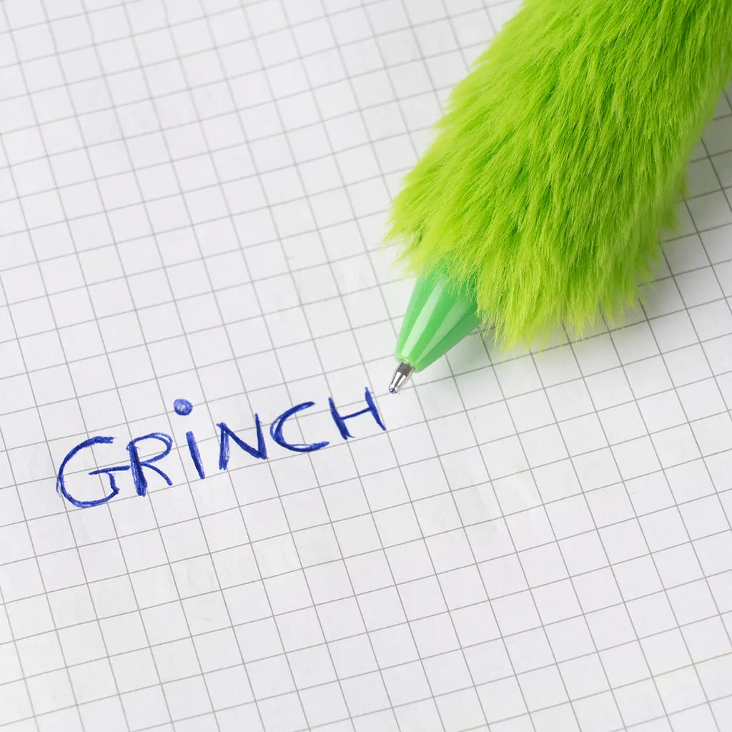 Penna a scatto in Peluche The Grinch – Inchiostro Blu
