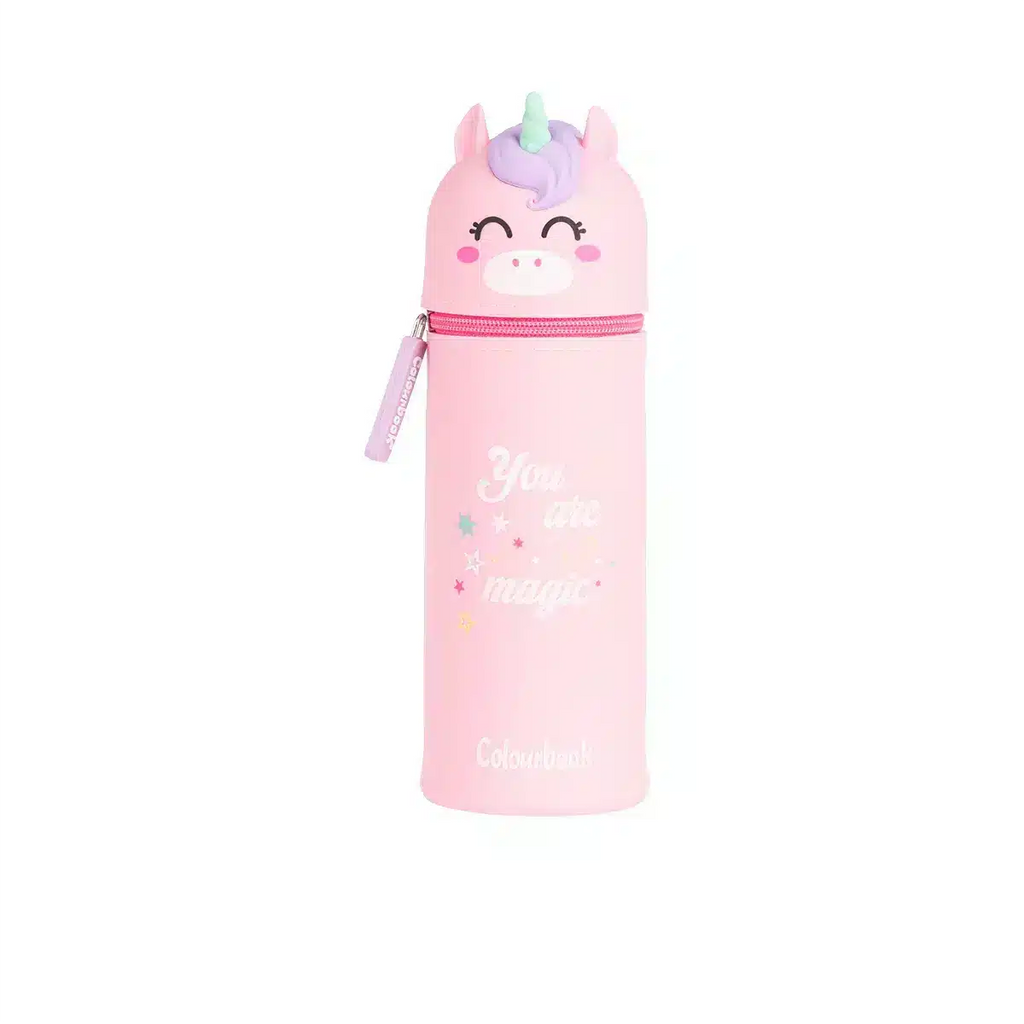 Astuccio portapenne in silicone Unicorn - Colourbook