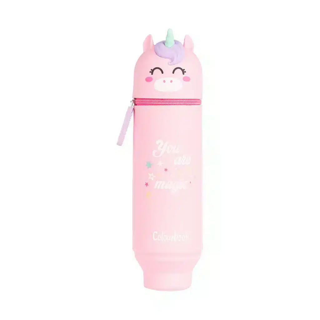 Astuccio portapenne in silicone Unicorn - Colourbook