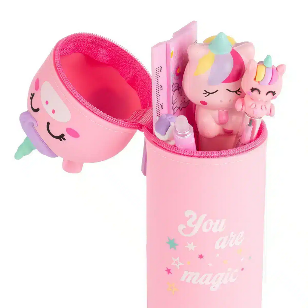 Astuccio portapenne in silicone Unicorn - Colourbook