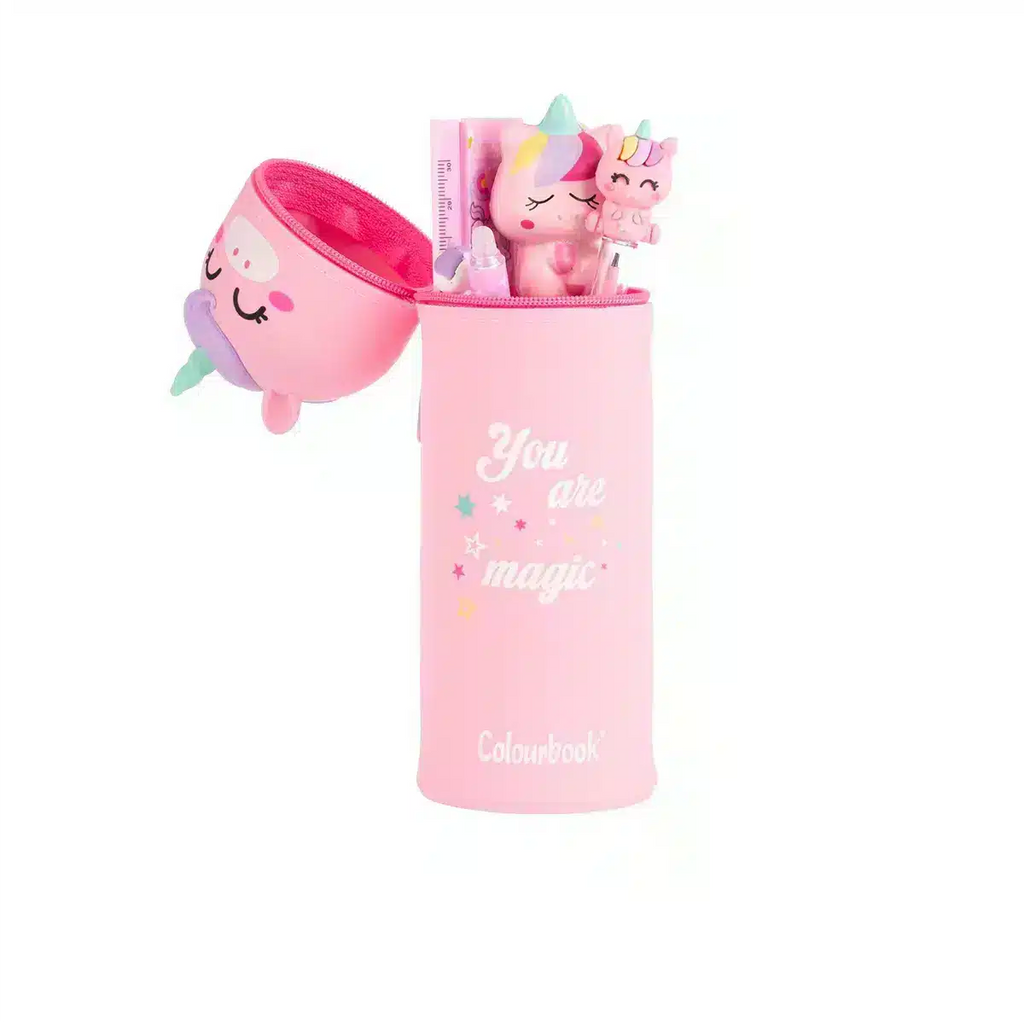 Astuccio portapenne in silicone Unicorn - Colourbook