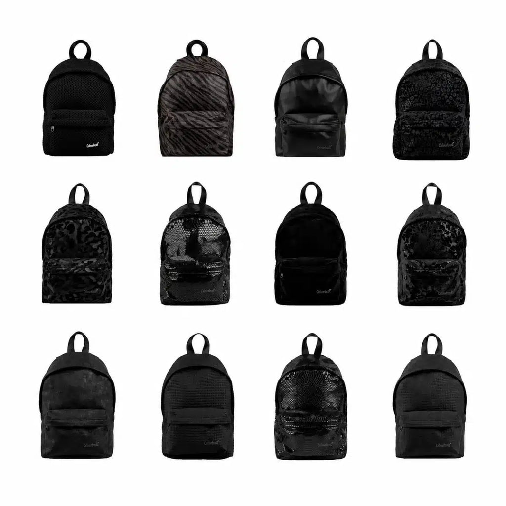 Zaino midi Nero Assoluto (21x35x35cm) - Colourbook