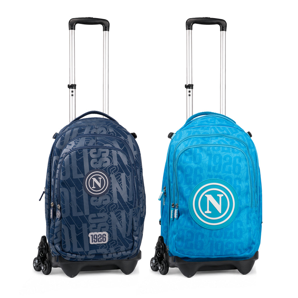 Trolley scuola SSC Napoli 37 litri con pallone ufficiale omaggio