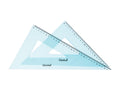 Coppia squadre 45° e 60° - 30 cm Colourbook