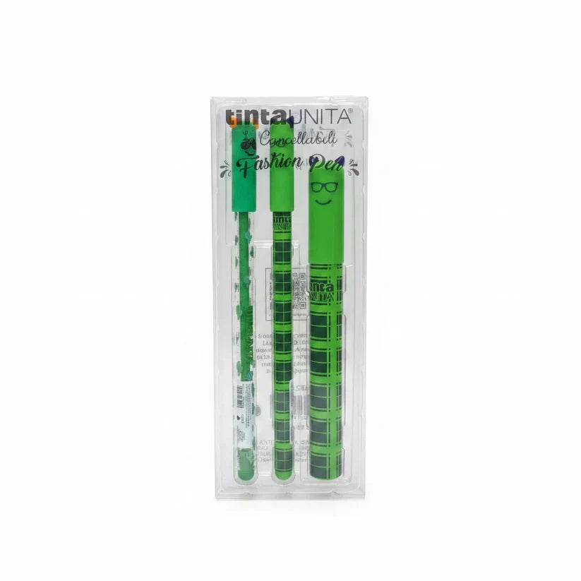 Set 2 Penne Cancellabili Fashion con Refill - Tinta Unita