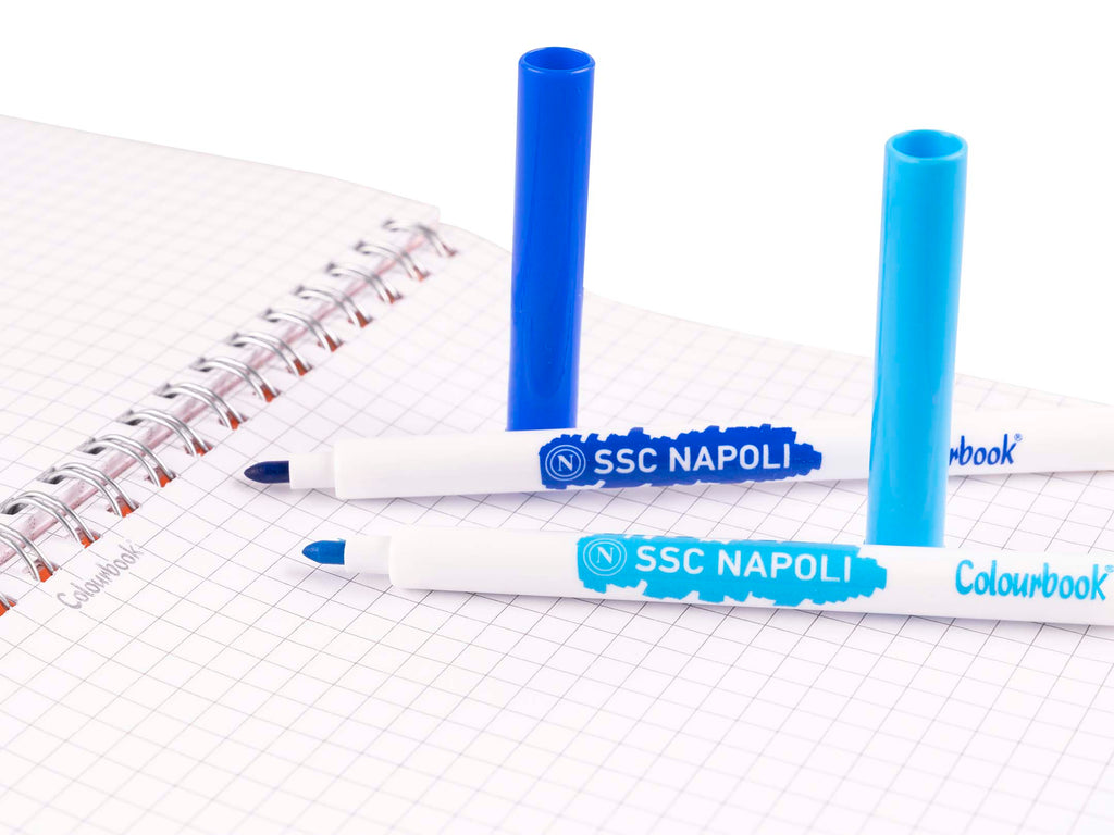 Pennarelli lavabili per bambini 24 colori – SSC Napoli