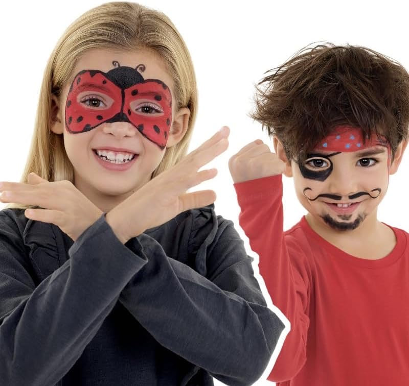 CARIOCA MASK UP Carnival -
Set di 3 colori brillanti a base d'acqua per la pelle in Stick con fantasia MONSTER