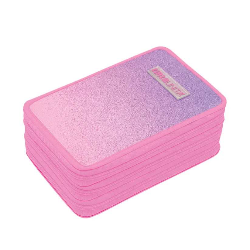 Astuccio Triplo Gradient Rosa/Viola - Tinta Unita