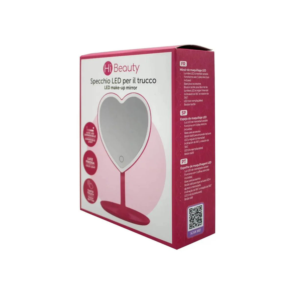 Specchio Led Per Trucco Cuore