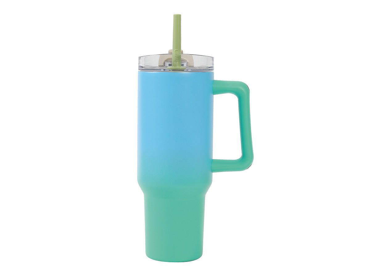 Travel Mug 1200 ml sfumata VERDE/AZZURRO - Itotal