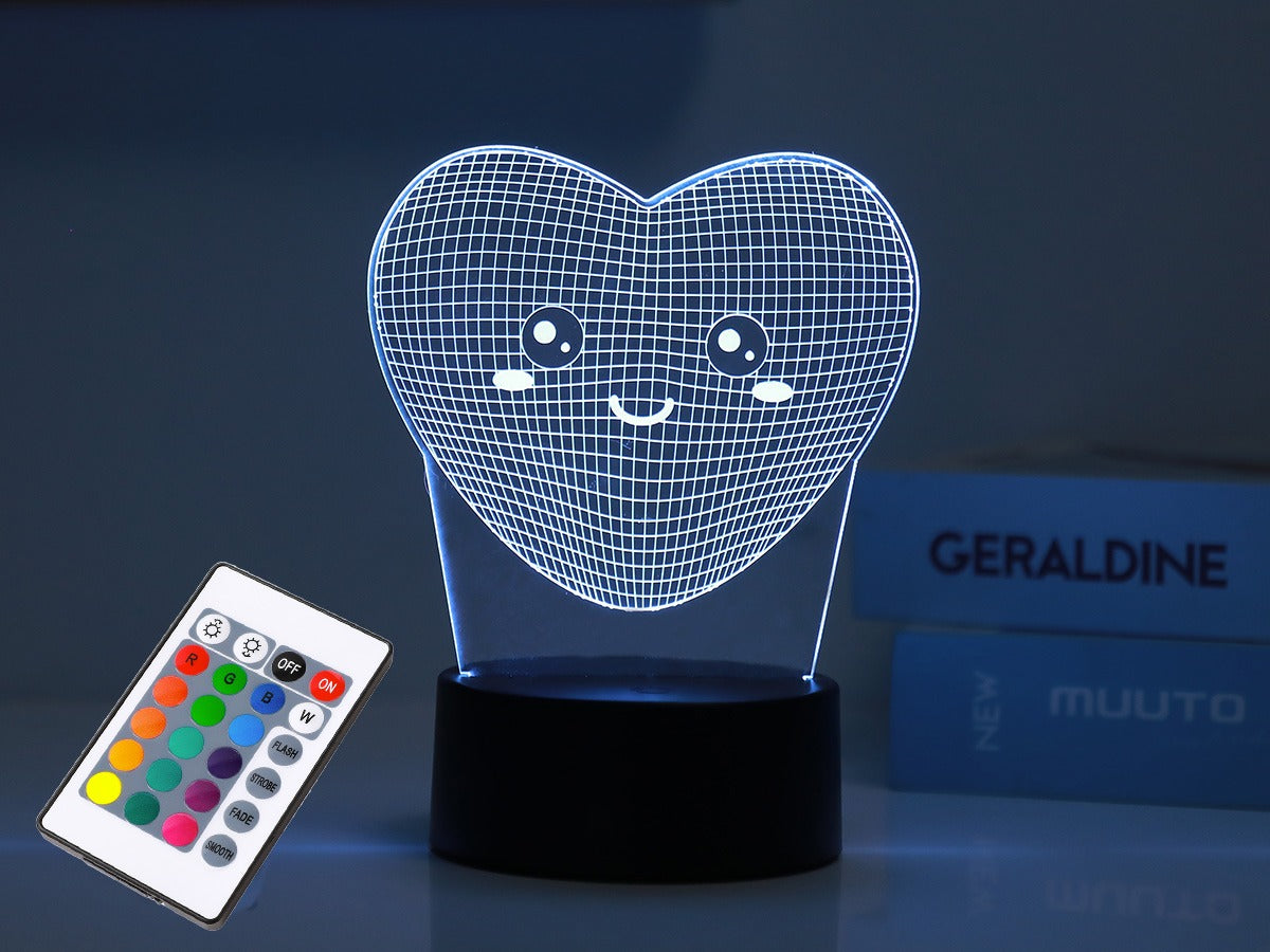 Lampada LED 3D FOLLOW YOUR HEART - iTotal