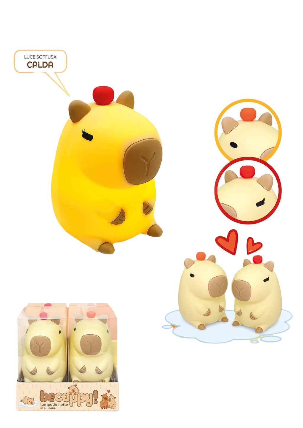 Lampada Capibara in silicone - Lebez