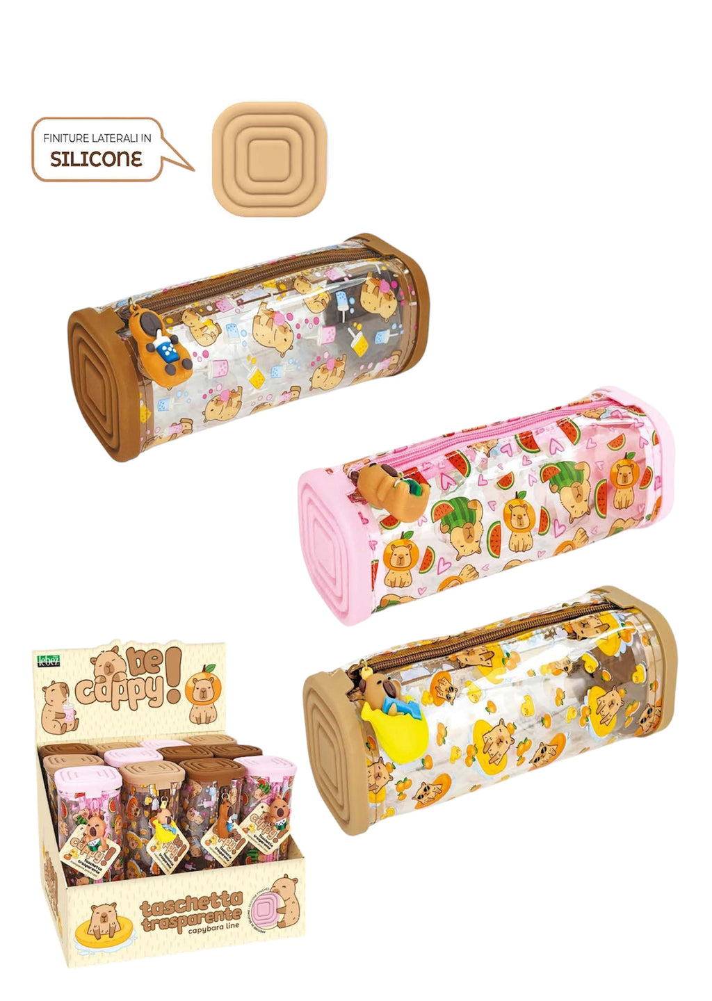 Astuccio trasparente in silicone Capibara - Lebez