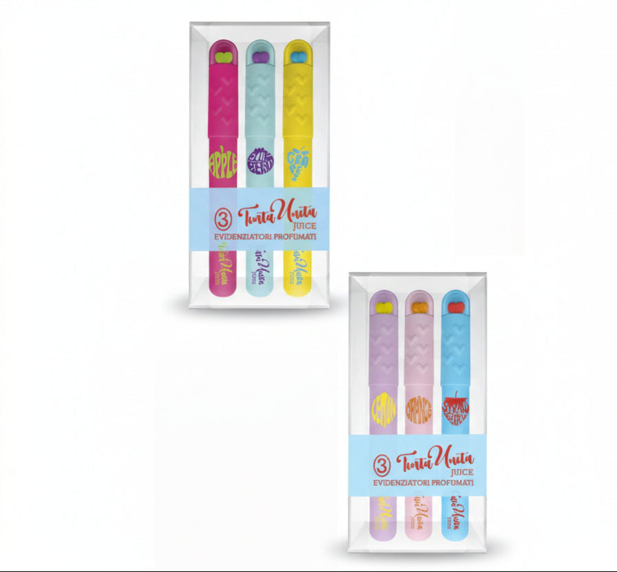 Set da 3 Evidenziatori profumati - Tinta unita Juice