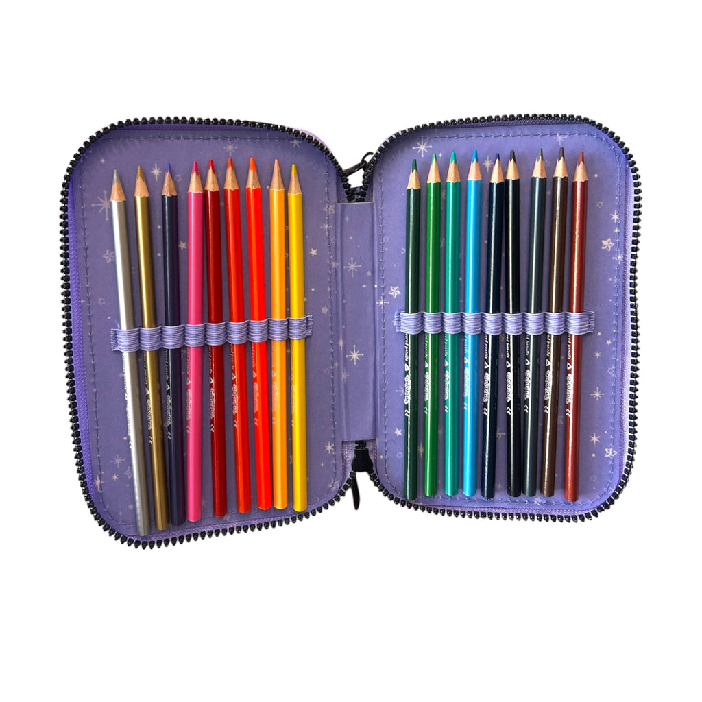 Astuccio 3 zip Kuromi