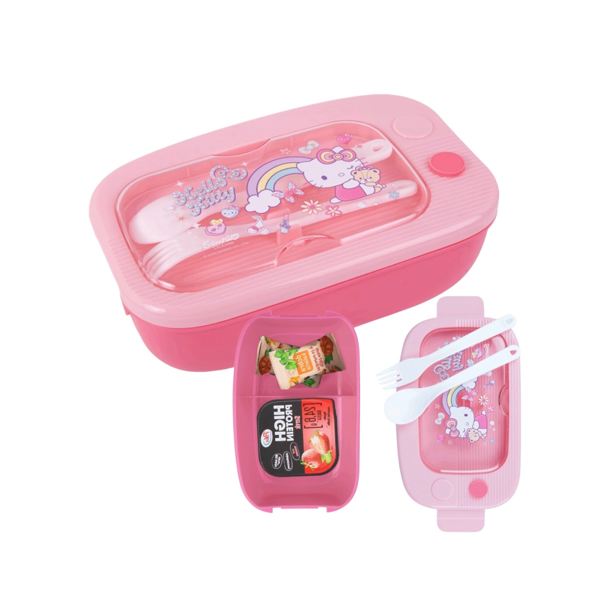 Portamerenda con posate - Hello Kitty