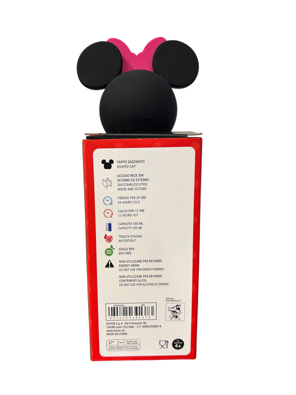Borraccia termica con tappo sagomato MINNIE MOUSE - Seven