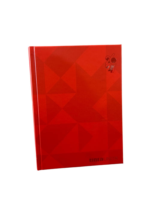 Diario Datato 2026/27 Con copertina Red - Tinta Unita