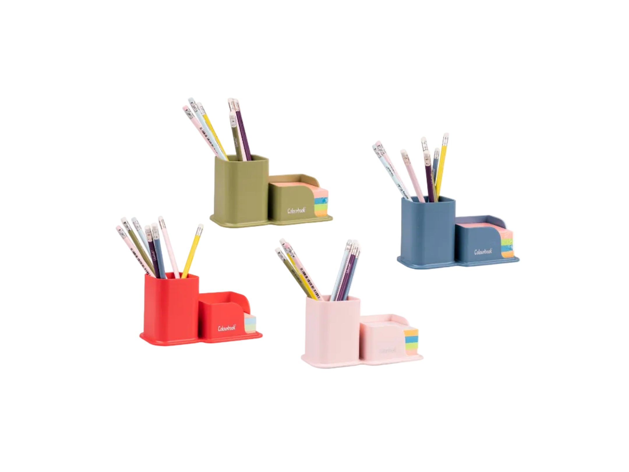 Portapenne con block notes Bloom - Colourbook