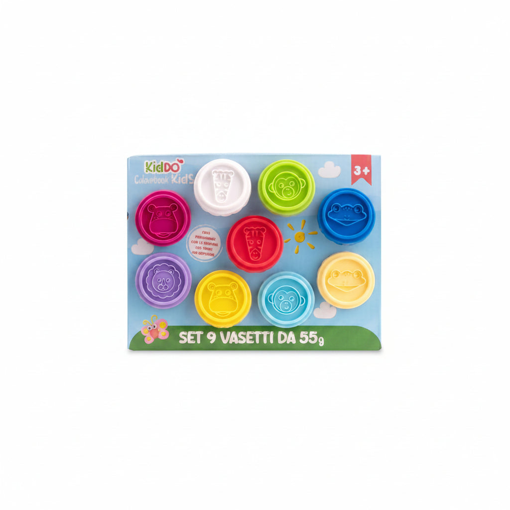 Set 9 vasetti plastilina KidDO’ - Colourbook