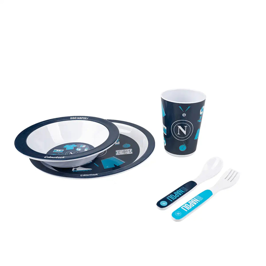 Set pappa per bambini SSC Napoli – Set completo da 5 pezzi - Colourbook