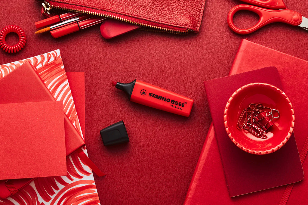 Evidenziatore Rosso STABILO BOSS ORIGINAL