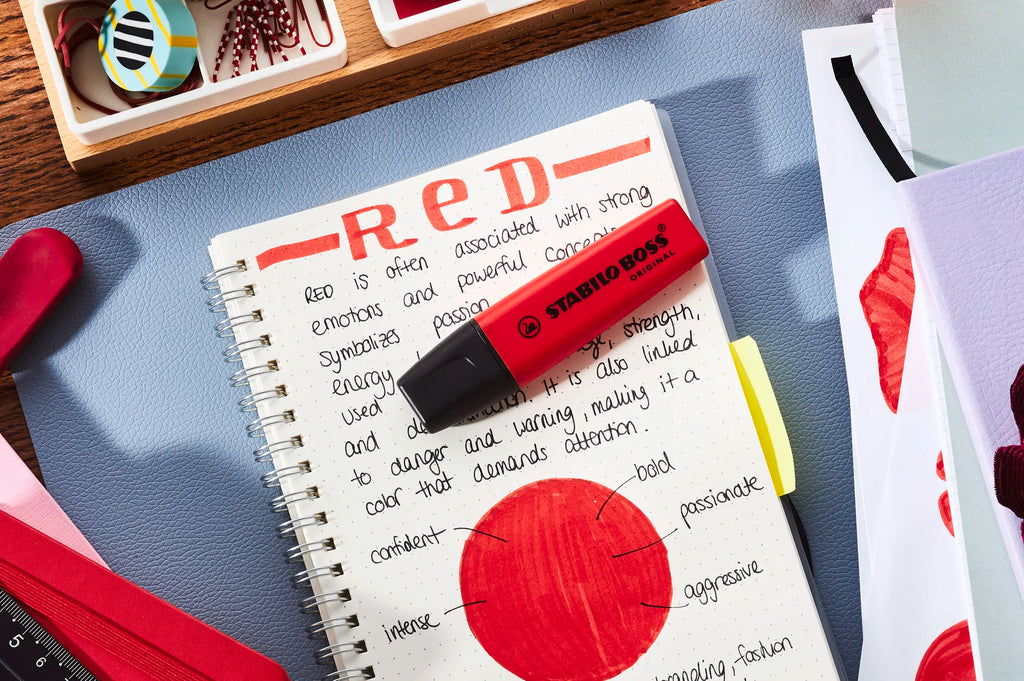 Evidenziatore Rosso STABILO BOSS ORIGINAL