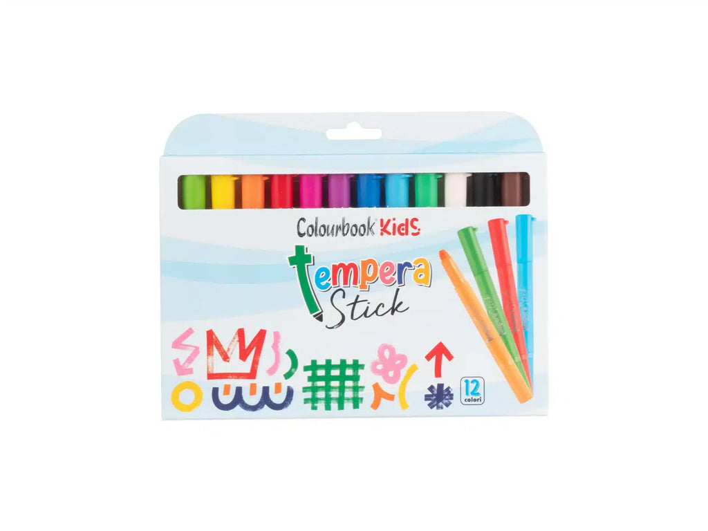 Tempera Stick 12 colori - Colourbook