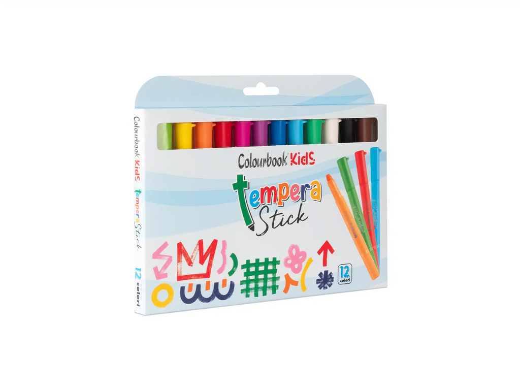 Tempera Stick 12 colori - Colourbook